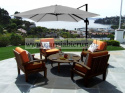 Parasol ogrodowy Roma beżowy 300x300 cm + pokrowiec