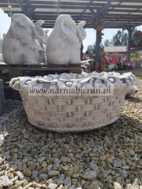 Figurka betonowa Kosz donica kwiaty fi62 Figurka betonowa Kosz donica kwiaty fi62