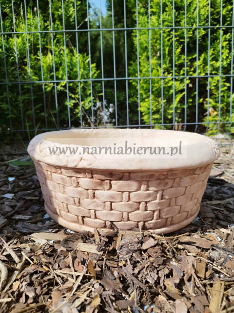 Figurka betonowa okrągła donica 38 cm Figurka betonowa okrągła donica 38 cm