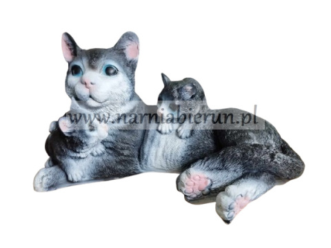 Figurka z żywcy KOT KOTEK Kotki z mamą 30 cm Figurka z żywcy KOT KOTEK Kotki z mamą 30 cm