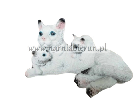 Figurka z żywcy KOT KOTEK Kotki z mamą 30 cm Figurka z żywcy KOT KOTEK Kotki z mamą 30 cm