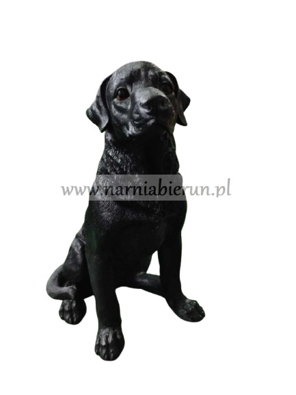 Figurka z żywicy Pies Labrador czarny 45 cm Figurka z żywicy Pies Labrador czarny 45 cm