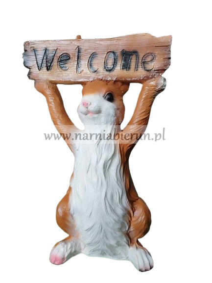 Figurka z żywicy Zając welcome zajączek 57 cm Figurka z żywicy Zając welcome zajączek 57 cm