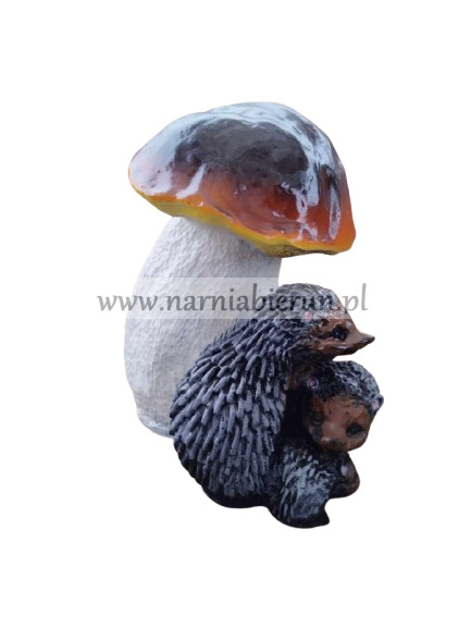 Figurka z żywicy Grzyb z jeżami jeż Prawdziwek 36 cm Figurka z żywicy Grzyb z jeżami jeż Prawdziwek 36 cm