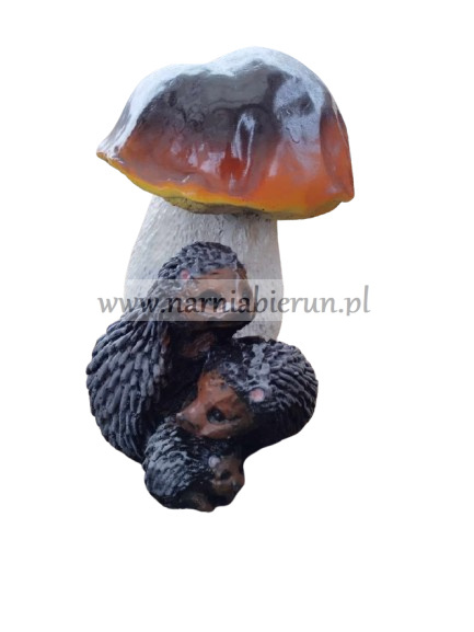 Figurka z żywicy Grzyb z jeżami jeż Prawdziwek 36 cm Figurka z żywicy Grzyb z jeżami jeż Prawdziwek 36 cm