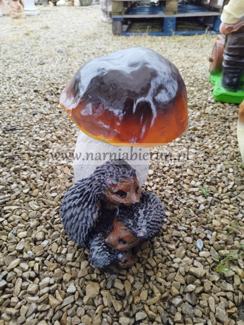 Figurka z żywicy Grzyb z jeżami jeż Prawdziwek 36 cm Figurka z żywicy Grzyb z jeżami jeż Prawdziwek 36 cm