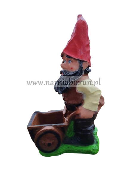Figurka z żywicy KRASNAL z taczką Rumcajs 80 cm Figurka z żywicy KRASNAL z taczką Rumcajs 80 cm