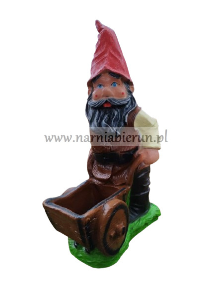 Figurka z żywicy KRASNAL z taczką Rumcajs 80 cm Figurka z żywicy KRASNAL z taczką Rumcajs 80 cm