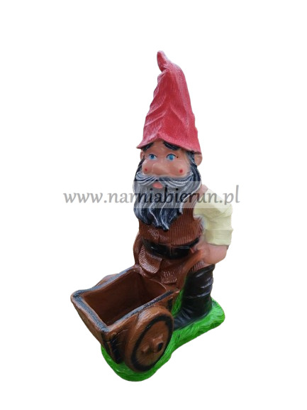 Figurka z żywicy KRASNAL z taczką Rumcajs 80 cm Figurka z żywicy KRASNAL z taczką Rumcajs 80 cm