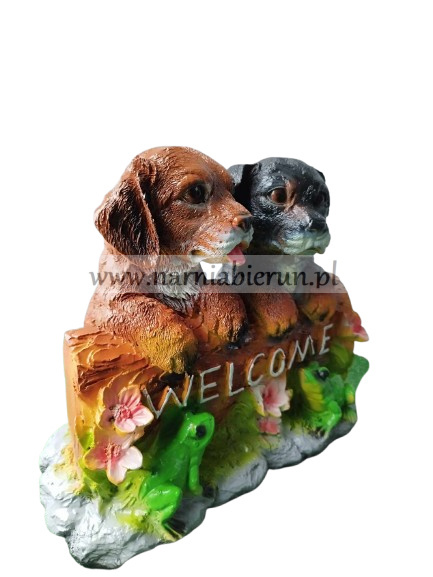 Figurka z żywicy Pies Pieski Welcome 31 cm Figurka z żywicy Pies Pieski Welcome 31 cm