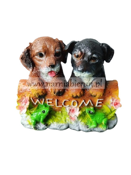 Figurka z żywicy Pies Pieski Welcome 31 cm Figurka z żywicy Pies Pieski Welcome 31 cm
