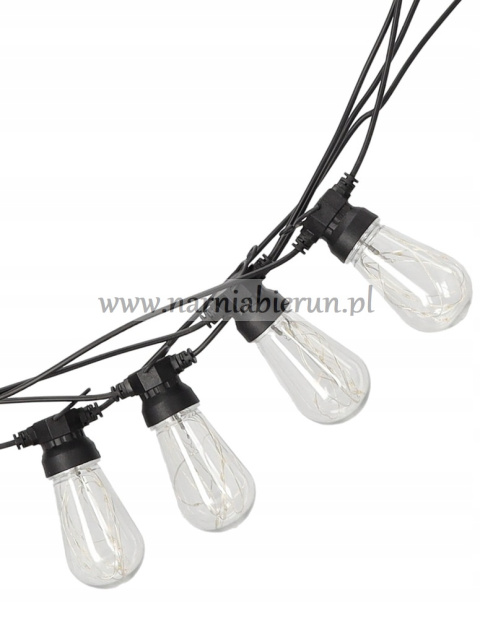 Żarówki Girlanda świecąca 20 LED ciepły biały WIRE 12V Żarówki Girlanda świecąca 20 LED ciepły biały WIRE 12V