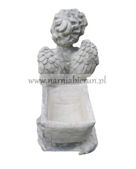 Figurka betonowa ANIOŁaniołek z taczką doniczka donica 35 cm Figurka betonowa ANIOŁaniołek z taczką doniczka donica 35 cm