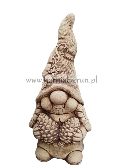 Figurka betonowa KRASNAL KRASNALOWA SRZKAT TROLL szyszka 40 cm Figurka betonowa KRASNAL KRASNALOWA SRZKAT TROLL szyszka 40 cm