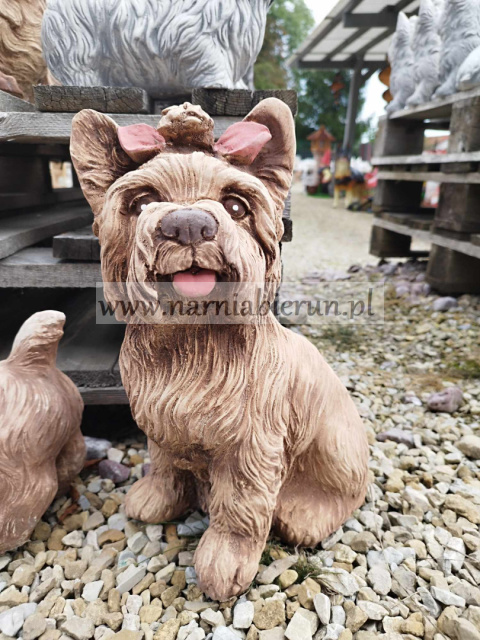 Figurka betonowa PIES YORK SIEDZĄCY 36 cm Figurka betonowa PIES YORK SIEDZĄCY 36 cm
