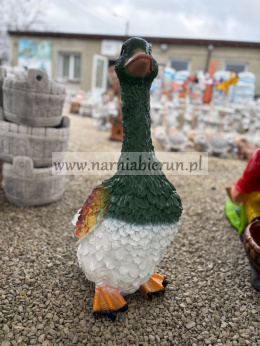 Figurka ogrodowa z żywicy GĘŚ KUDŁTA 70 cm