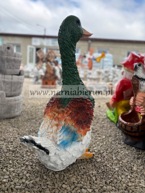 Figurka ogrodowa z żywicy GĘŚ KUDŁTA 70 cm Figurka ogrodowa z żywicy GĘŚ KUDŁTA 70 cm