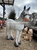 Figurka z żywicy KOŃ DUŻY BIAŁY 74 cm