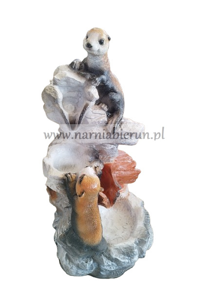 Figurka z żywicy Tchurzofretki na skałach kaskada 54 cm Figurka z żywicy Tchurzofretki na skałach kaskada 54 cm