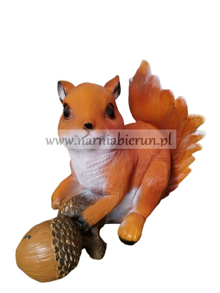 Figurka z żywicy Wiewiórka Wiewiór z żołędziem 77 cm Figurka z żywicy Wiewiórka Wiewiór z żołędziem 77 cm