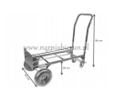 Gardenline Uniwersalny Wózek Transportowy 2w1 Czerwony