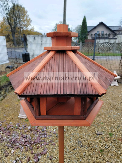Karmnik dla ptaków z wsypem WSYP ŚREDNI brązowy Karmnik dla ptaków z wsypem WSYP ŚREDNI brązowy