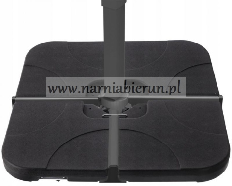 PODSTAWA DO PARASOLA PLASTIKOWA 50 x 50 x 7.5 CM 4 ELEMENTOWA CZARNA PODSTAWA DO PARASOLA PLASTIKOWA 50 x 50 x 7.5 CM 4 ELEMENTOWA CZARNA