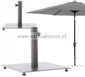 PODSTAWA POD PARASOL 40 x 40 CM METALOWA SZARA