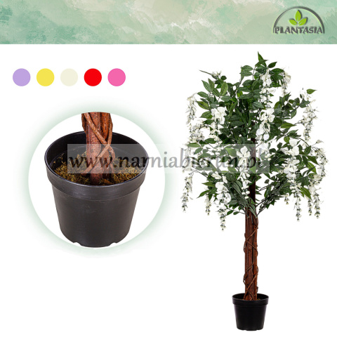 SZTUCZNE DRZEWO WISTERIA GLICYNIA BIAŁA 120 CM SZTUCZNE DRZEWO WISTERIA GLICYNIA BIAŁA 120 CM