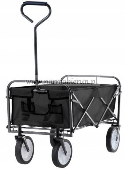 Wózek składany ogrodowy transportowy plażowy 70 kg lekki Wózek składany ogrodowy transportowy plażowy 70 kg lekki