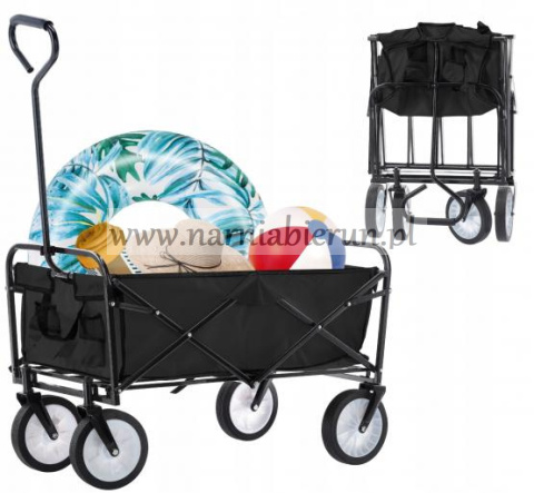 Wózek składany ogrodowy transportowy plażowy 70 kg lekki Wózek składany ogrodowy transportowy plażowy 70 kg lekki