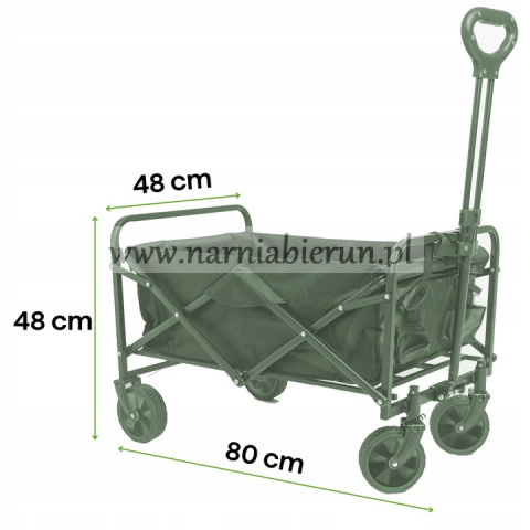 Wózek składany ogrodowy transportowy plażowy 70 kg lekki Wózek składany ogrodowy transportowy plażowy 70 kg lekki