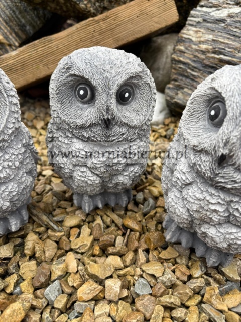 Figurka betonowa PAKIET TIKTOK 3x SOWA SOWY 17 cm Figurka betonowa PAKIET TIKTOK 3x SOWA SOWY 17 cm
