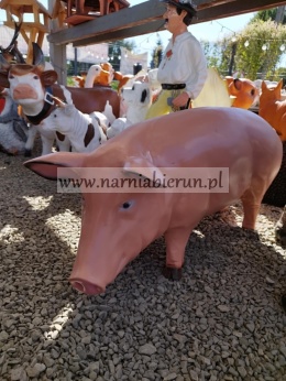 Figurka ogrodowa z żywicy ŚWINIA PROSIĘ ŚWINKA 90 cm