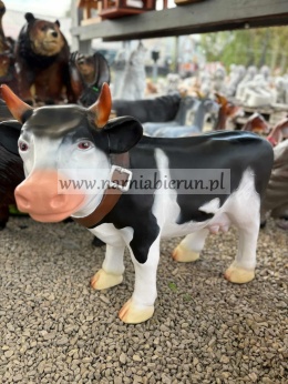 Figurka ogrodowa KROWA CZARNO BIAŁA 82 cm