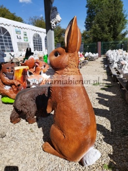 Figurka ogrodowa z żywicy Zając ZAJĄCZEK KRÓLIK 80 cm