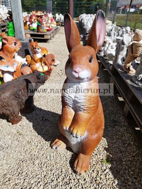 Figurka ogrodowa z żywicy Zając ZAJĄCZEK KRÓLIK 80 cm Figurka ogrodowa z żywicy Zając ZAJĄCZEK KRÓLIK 80 cm