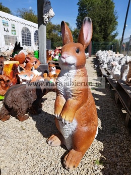 Figurka ogrodowa z żywicy Zając ZAJĄCZEK KRÓLIK 80 cm