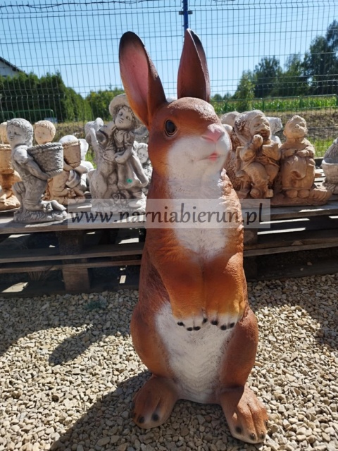 Figurka ogrodowa z żywicy Zając ZAJĄCZEK KRÓLIK 80 cm Figurka ogrodowa z żywicy Zając ZAJĄCZEK KRÓLIK 80 cm