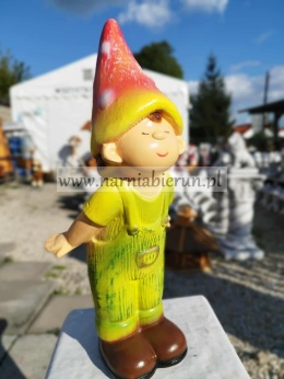 Figurka z ceramiki Troll Skrzat chłopczyk całujący 37 cm