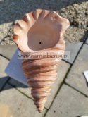 Figurka z ceramiki Muszla muszelka donica doniczka 35 cm Figurka z ceramiki Muszla muszelka donica doniczka 35 cm