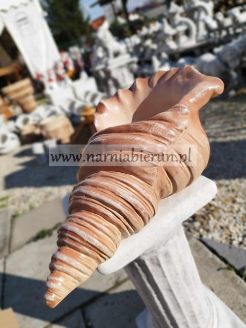 Figurka z ceramiki Muszla muszelka donica doniczka 35 cm Figurka z ceramiki Muszla muszelka donica doniczka 35 cm