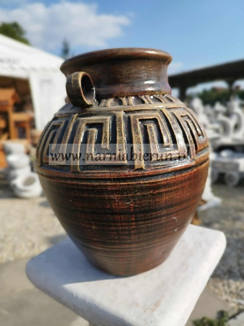 Figurka z ceramiki Dzban dzbanek antyczny grecki donica doniczka 25 cm Figurka z ceramiki Dzban dzbanek antyczny grecki donica doniczka 25 cm