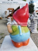 Figurka z ceramiki Krasnal skrzat krasnoludek grubasek 24 cm