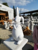 Figurka z ceramiki biały królik króliczek zając zajączek 38 cm