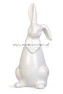 Figurka z ceramiki biały królik króliczek zając zajączek 38 cm