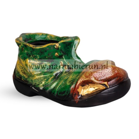 Figurka z ceramiki but donica Figurka z ceramiki but donica