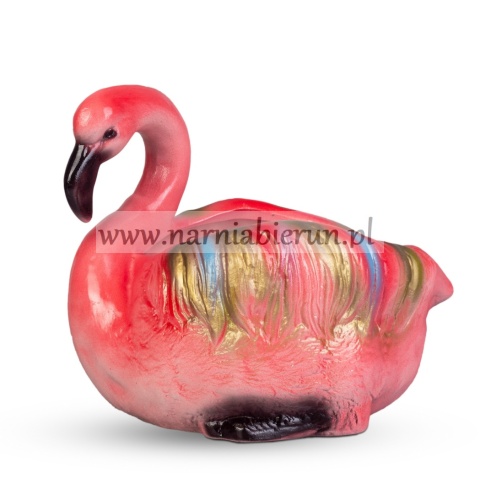 Figurka z ceramiki flaming donica Figurka z ceramiki flaming donica