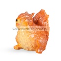 Figurka z ceramiki Wiewiórka wiewióreczka z zasłoniętymi oczami 24 cm