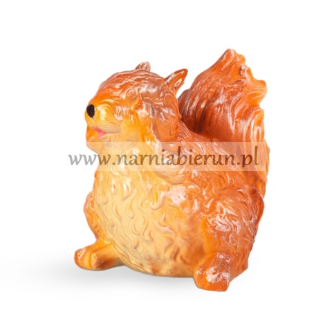 Figurka z ceramiki Wiewiórka wiewióreczka z zasłoniętymi oczami 24 cm